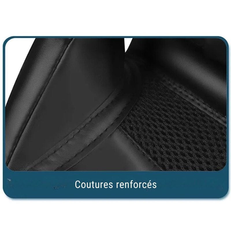 Gants de boxe avec coutures renforcées et paume en mesh.