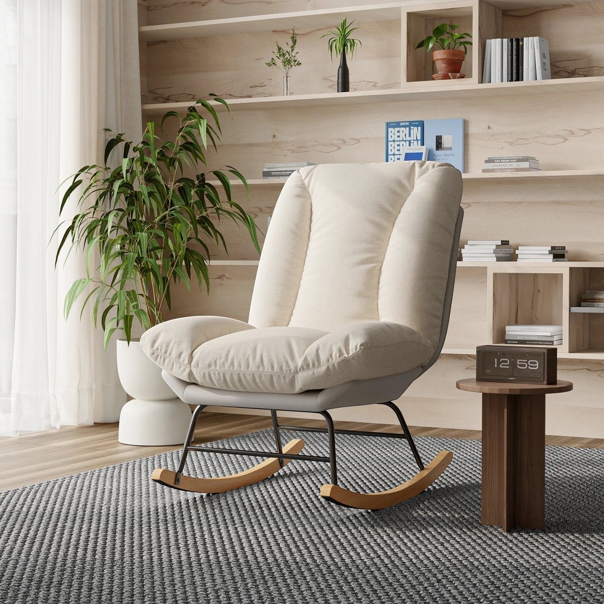 Fauteuil à Bascule Lin Cinq Positions - REYSIMO