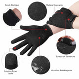 Gants d'équitation unisexes antidérapants avec fonction écran tactile.