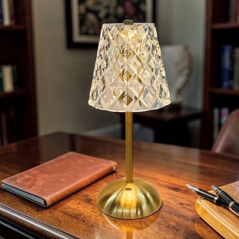 Lampe de chevet cristal Star diamant facetté - REYSIMO