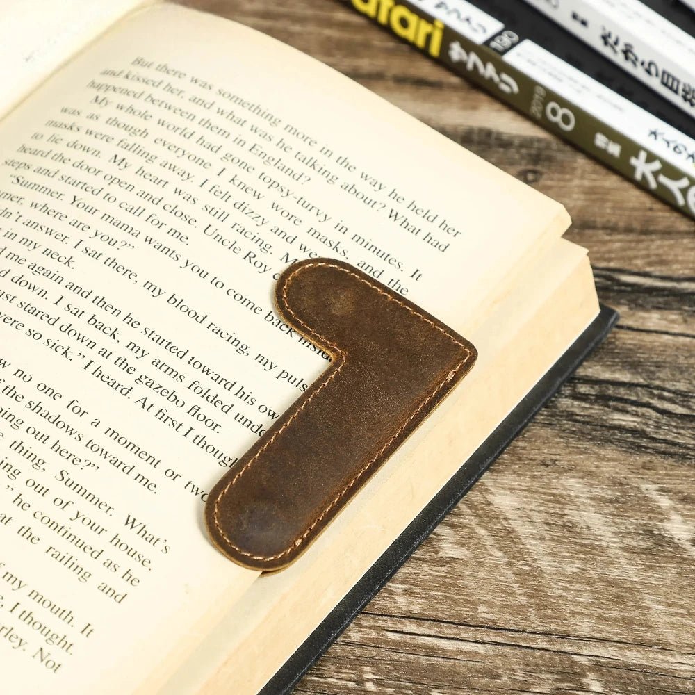 Marque Page Cuir Coin Vintage - REYSIMO