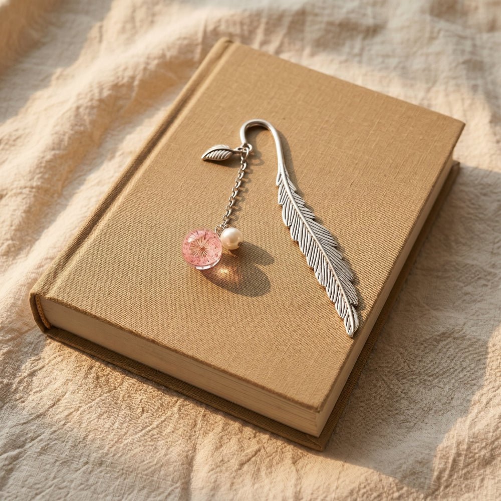 Marque Page Plume fleur - REYSIMO