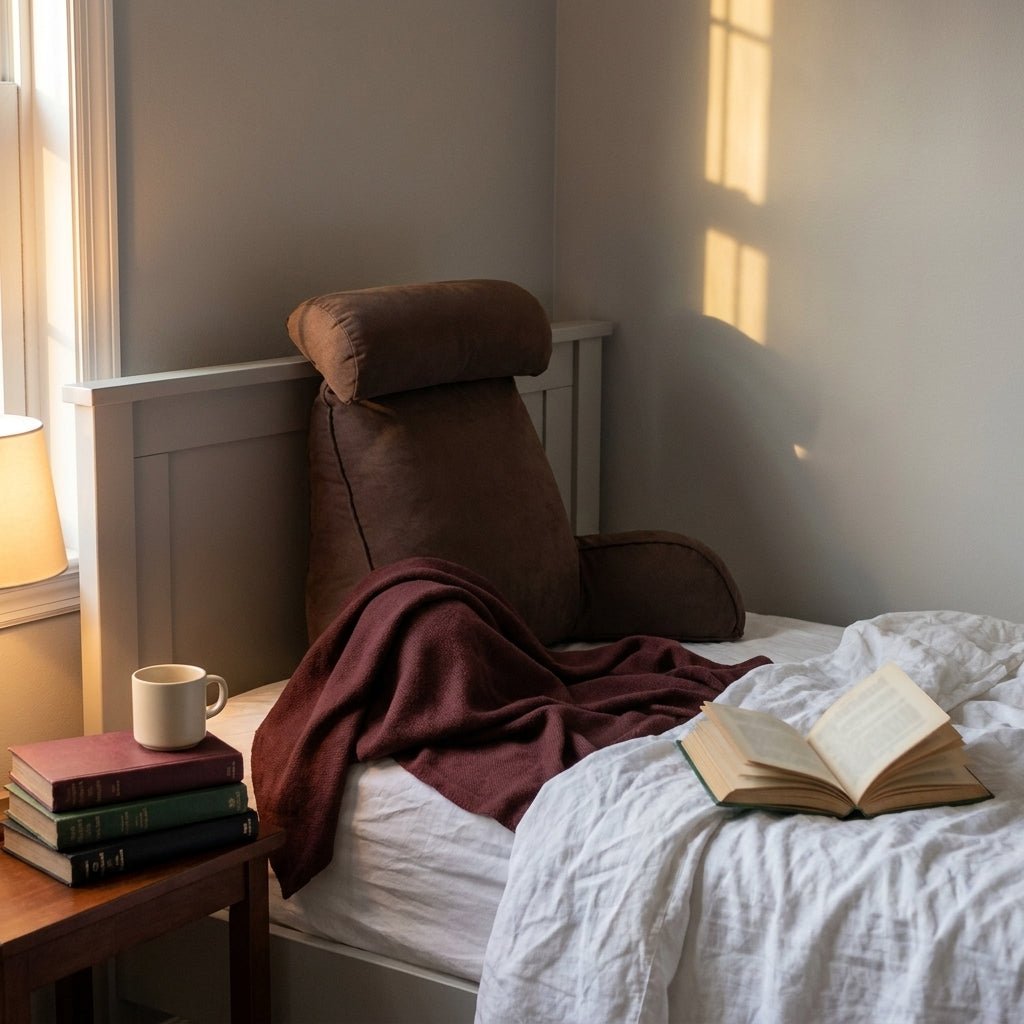 Coussin de lecture Brun Champagne - REYSIMO