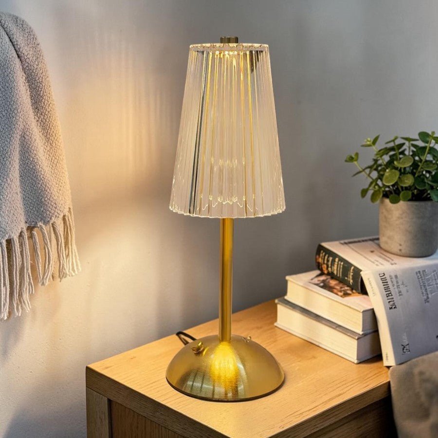 Lampe de chevet cristal Star lignes verticales - REYSIMO