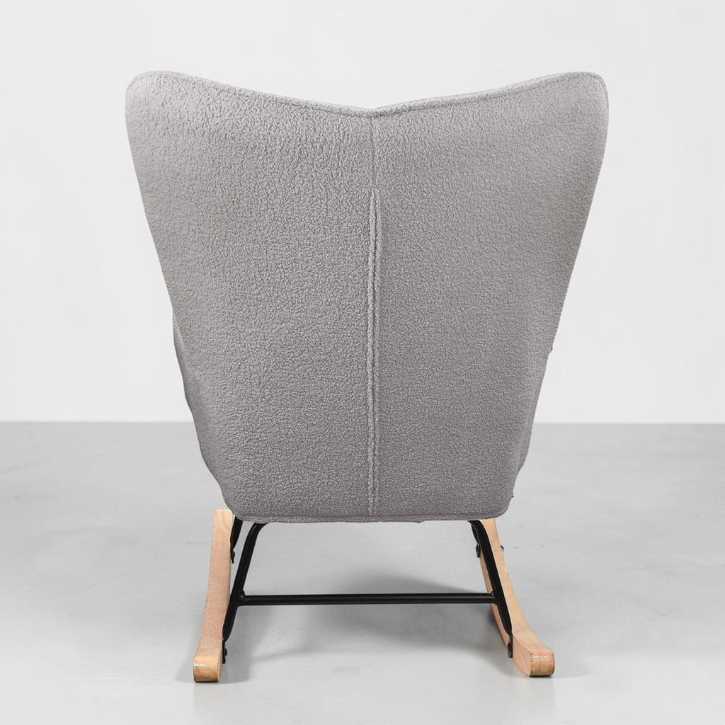 Fauteuil à Bascule Dossier Capitonné Velours - REYSIMO