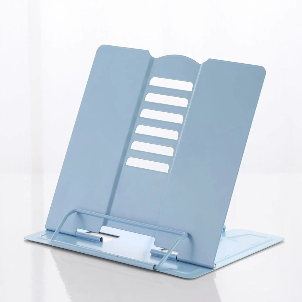 Support Livre Métal Bleu Ciel Réglable