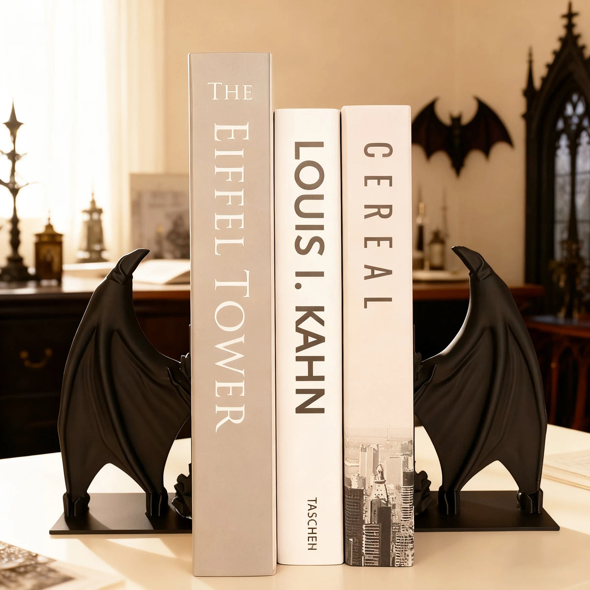 Serre-livres Ailes de Chauve-Souris Gothiques