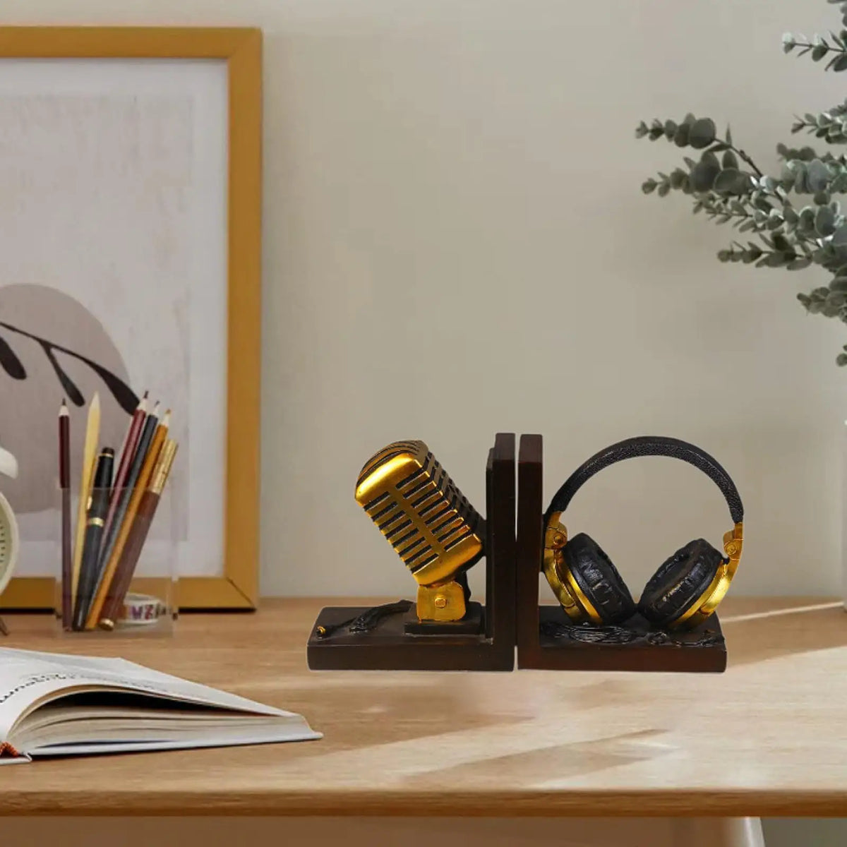 Serre-Livres Design Casque Micro Vintage