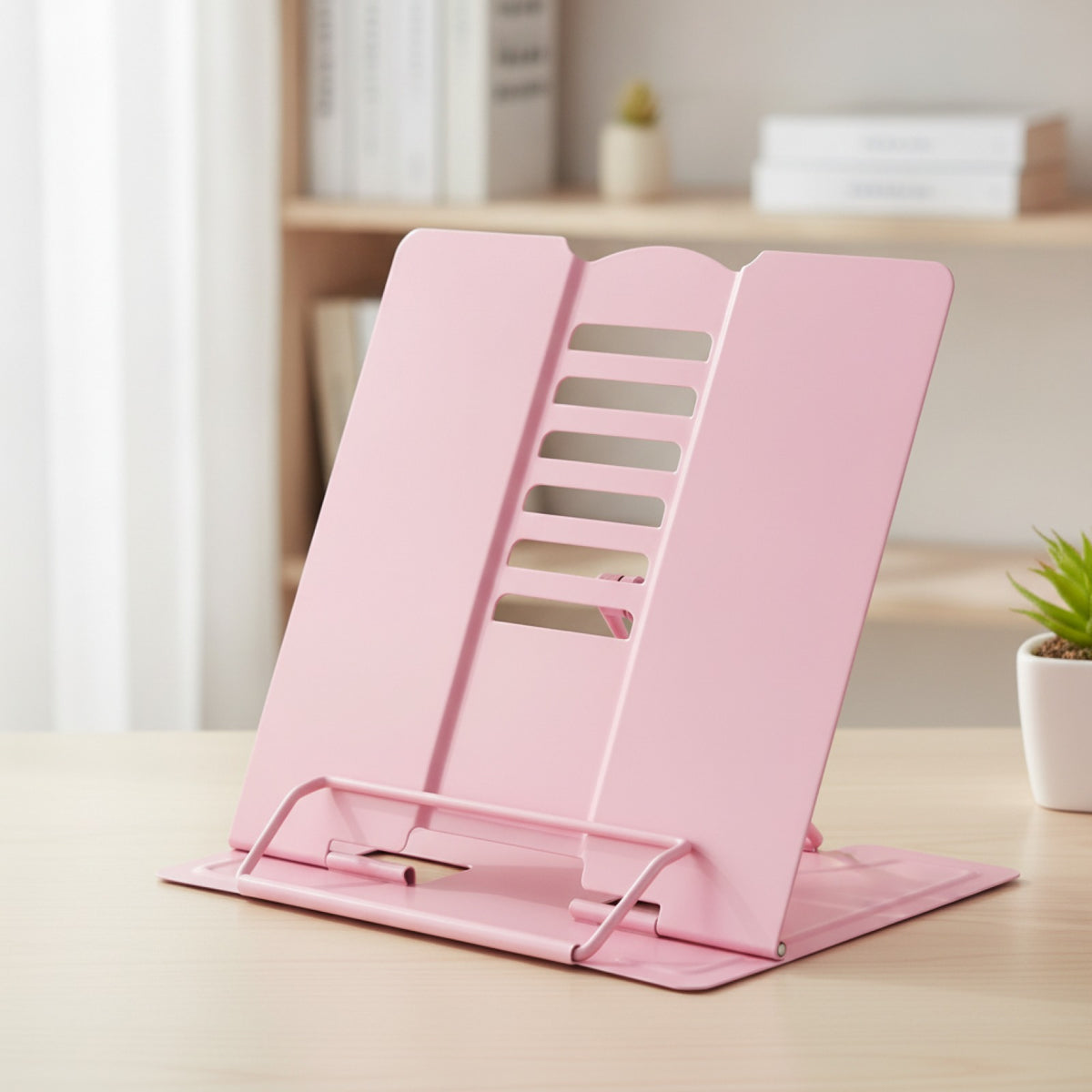 Support de Lecture Réglable Métal Rose