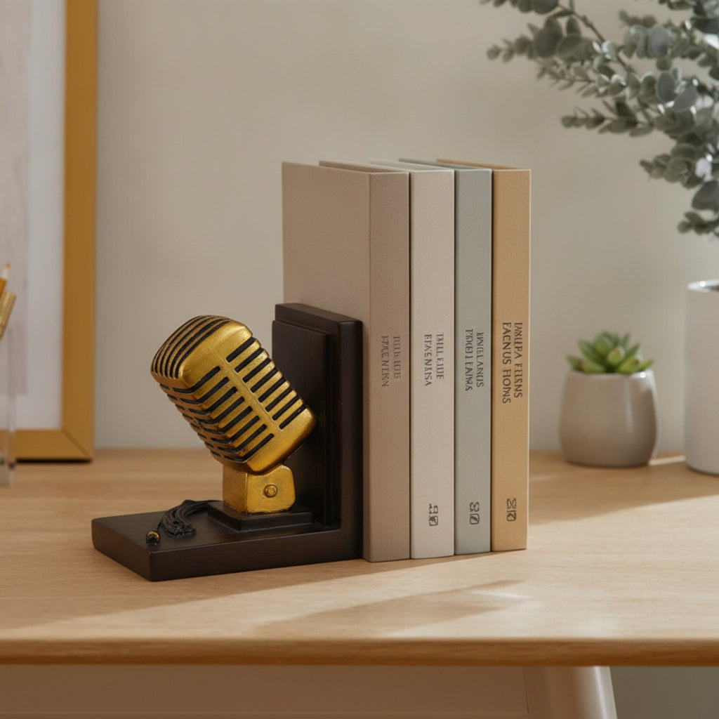 Serre-Livres Design Casque Micro Vintage