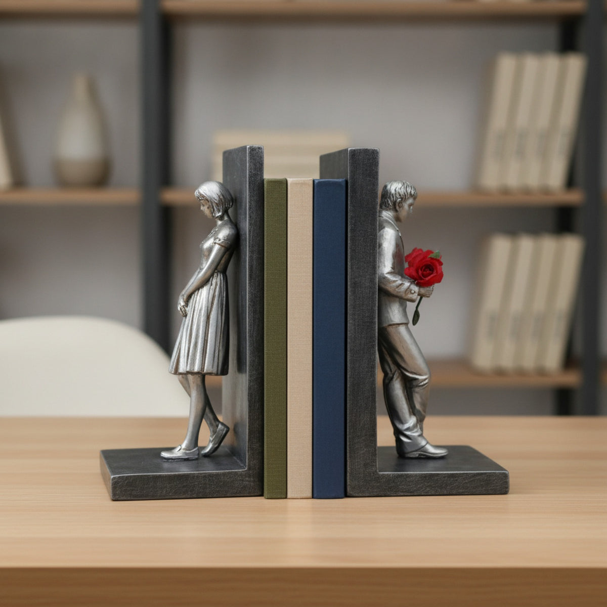 Serre-Livres Banksy Résine Artisanale Lot de 2