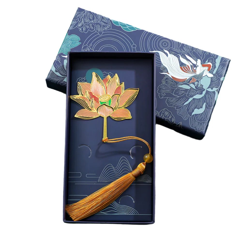 Marque - page en métal au motif nervure de feuille | Objet Cadeau - REYSIMO