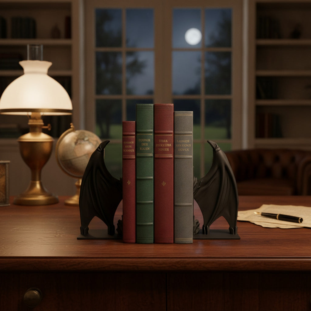 Serre-livres Ailes de Chauve-Souris Gothiques