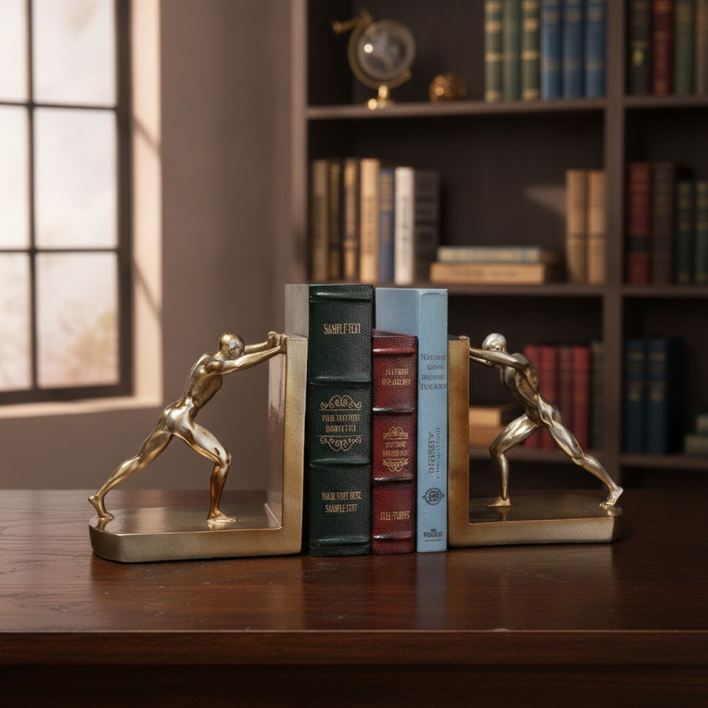 Serre-Livres Rétro Artisanaux Style Européen