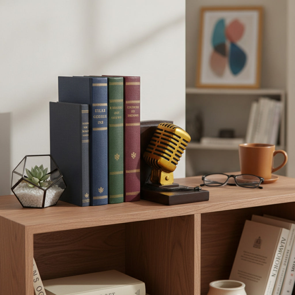 Serre-Livres Design Casque Micro Vintage