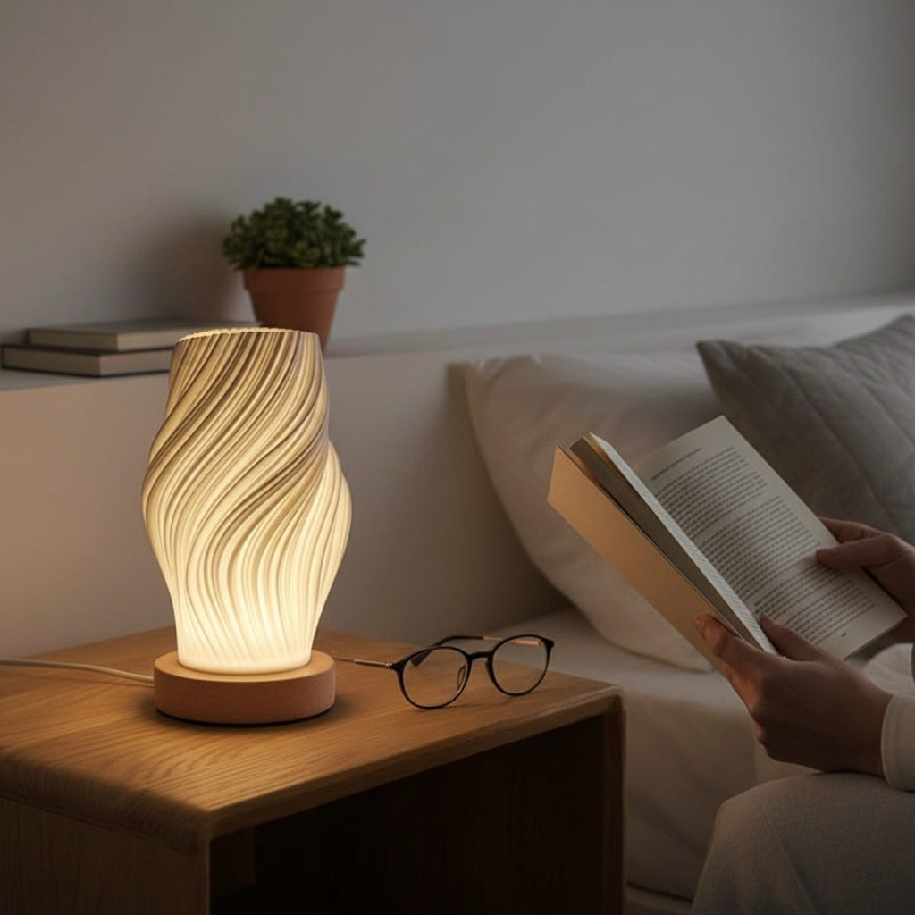 Lampe de Chevet Spirale Imprimée 3D - REYSIMO