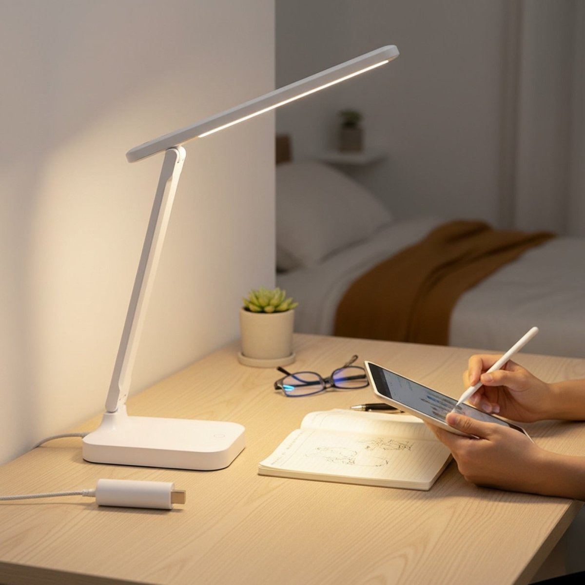 Lampe de Bureau LED Pliable - Lumière Tactile - REYSIMO