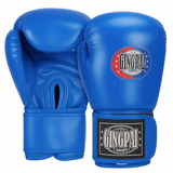 Gants de boxe bleus Gingpai Shadow Series pour homme ou femme.
