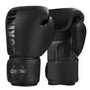 Gants de boxe noirs avec logo GINGPAI et inscription BOXING.