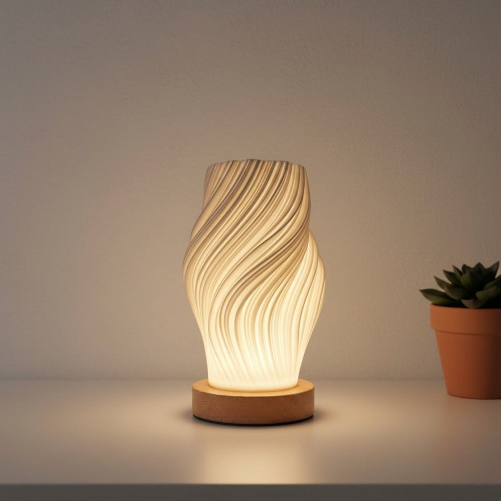 Lampe de Chevet Spirale Imprimée 3D - REYSIMO