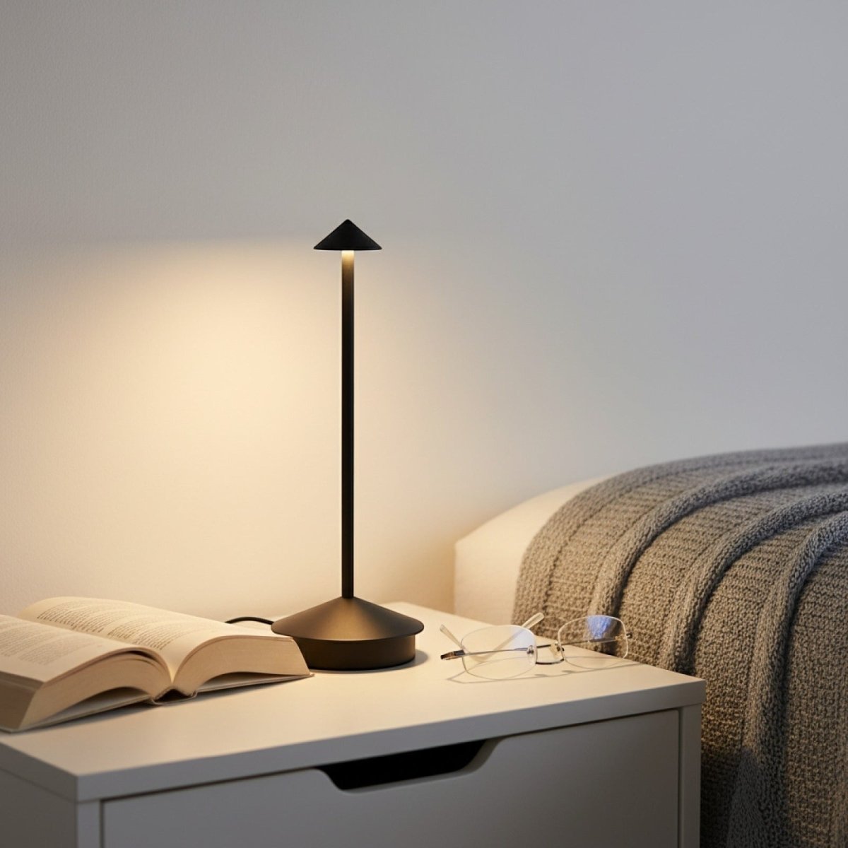 Lampe de Table LED Rechargeable - 3 Températures - REYSIMO