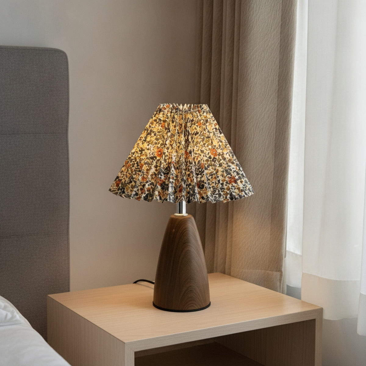 Lampe LED Rétro Plissée "Flowers Type"