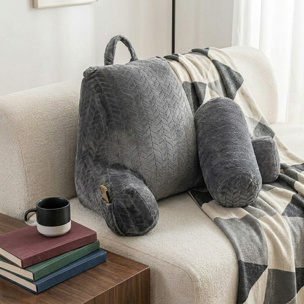 Coussin de lecture Gris Clair GF - REYSIMO