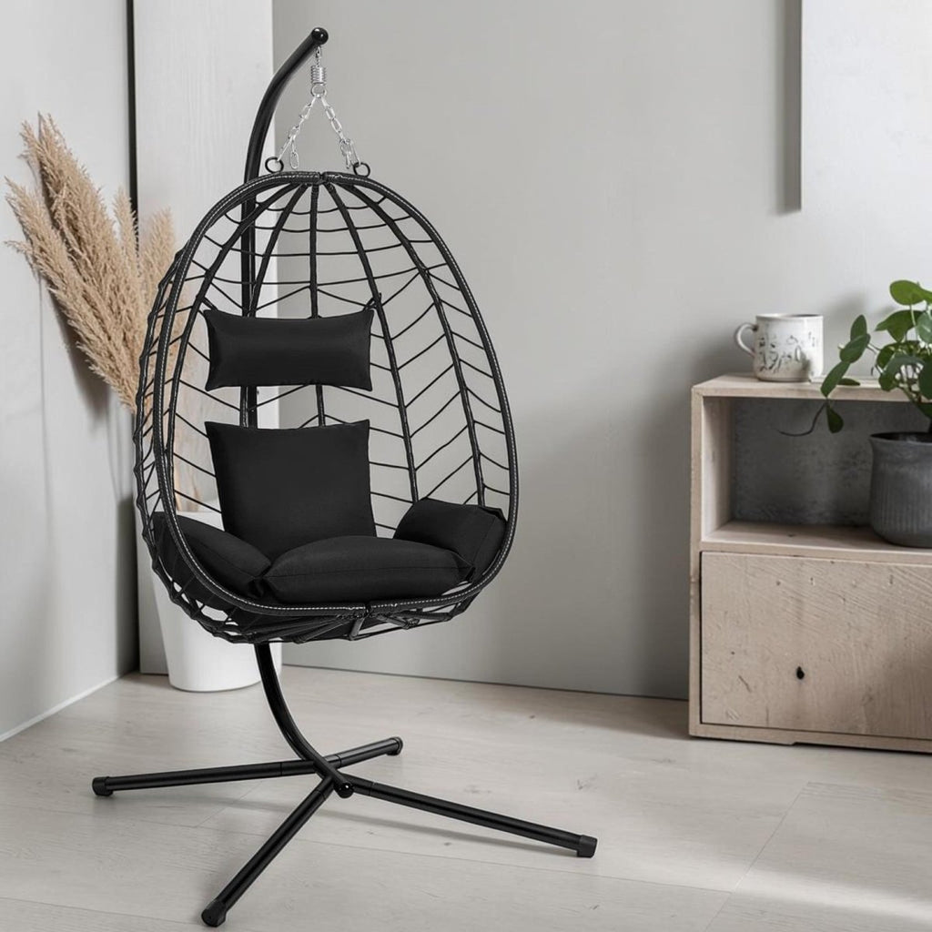 Hamac fauteuil suspendu avec support en métal - REYSIMO