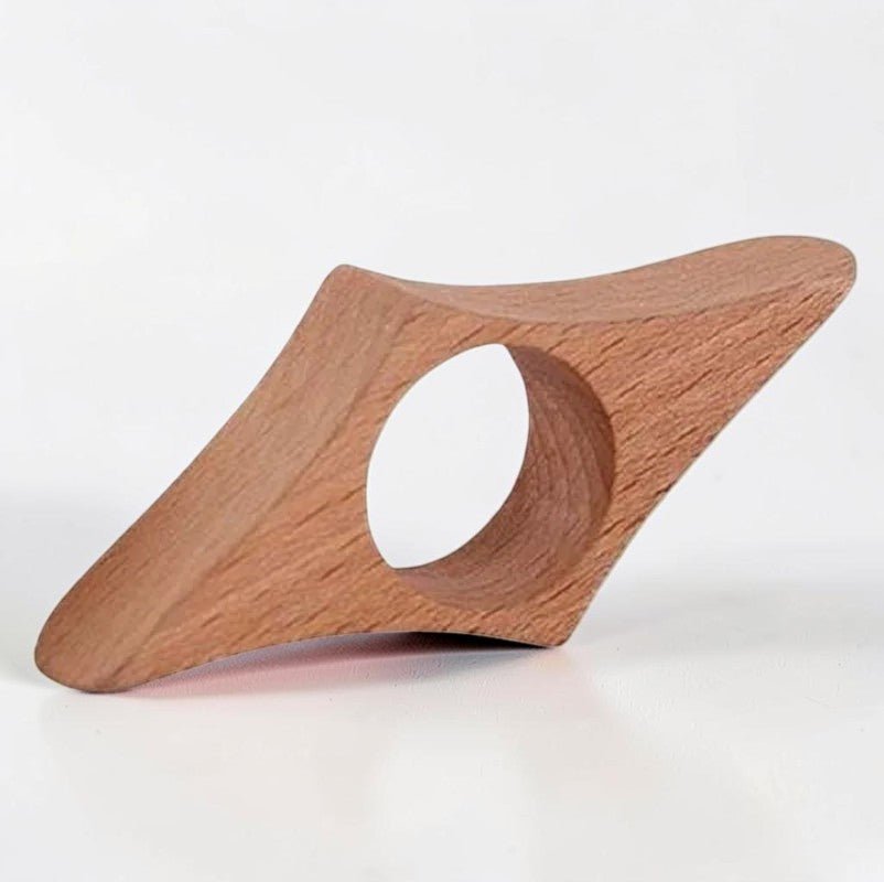 Bague de lecture en bois blanc 2 faces - REYSIMO