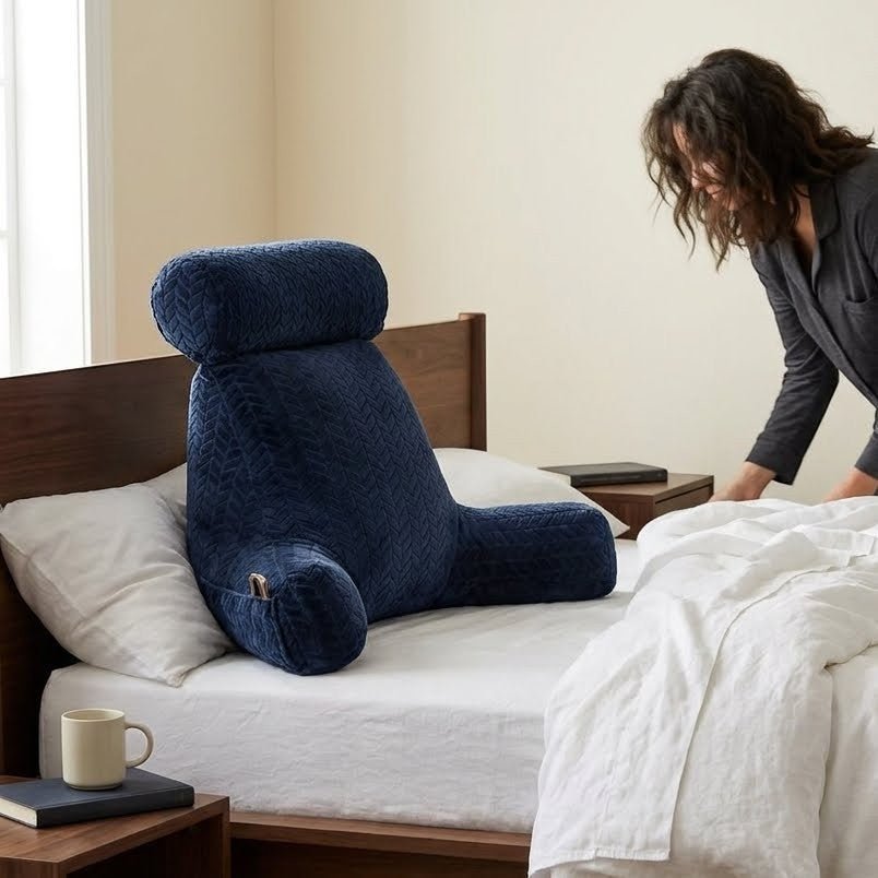 Coussin de lecture Bleu Nuit Grand Format - REYSIMO
