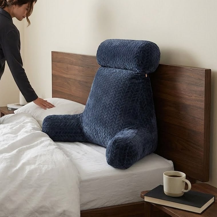 Coussin de lecture Bleu Nuit Grand Format - REYSIMO