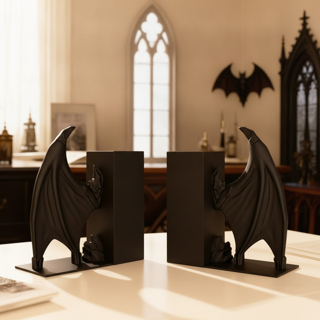 Serre-livres Ailes de Chauve-Souris Gothiques