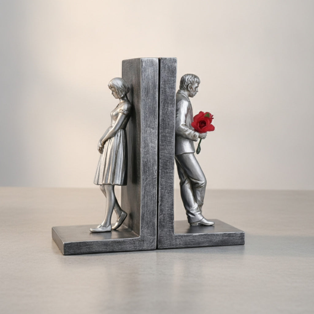 Serre-Livres Banksy Résine Artisanale Lot de 2